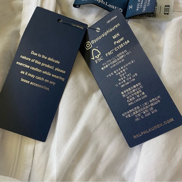 Polo by Ralph Lauren Battenberg-Lace Linen White Midi/Maxi Skirt size 14 NWT - Picture 10 of 15